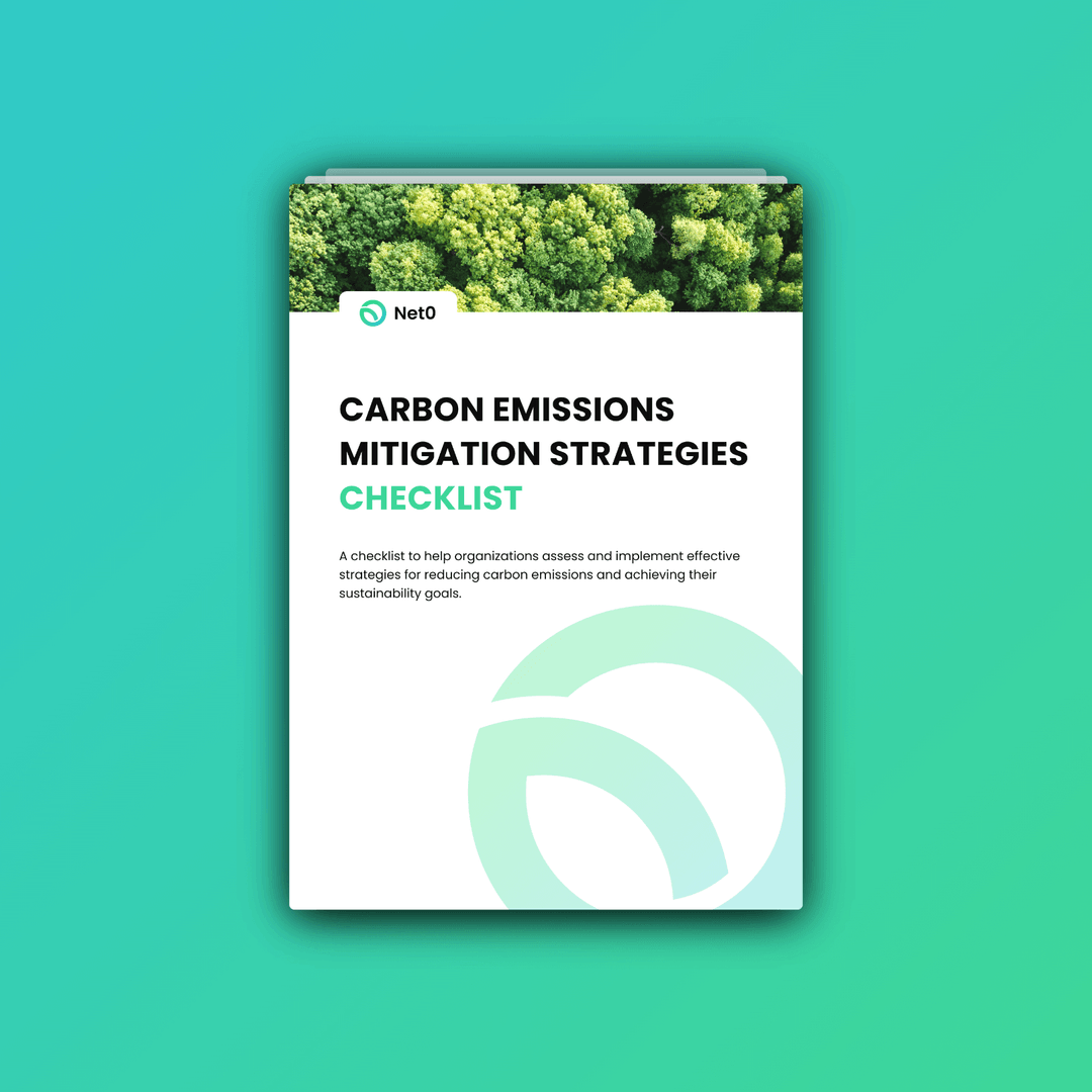 Carbon Emissions Mitigation Strategies Checklist Net0